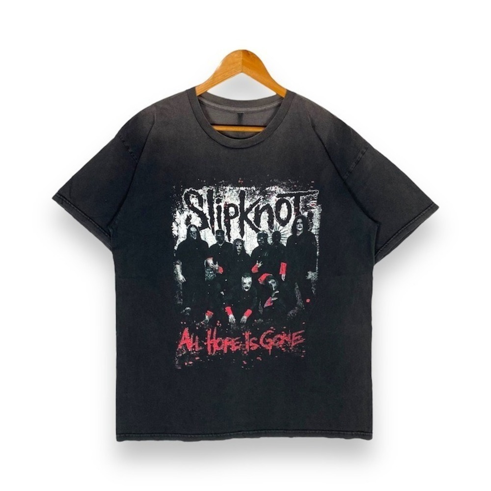 Rare!! Sunfaded Retro Y2k SLIPKNOT Band All Hope Is Gone T Shirt